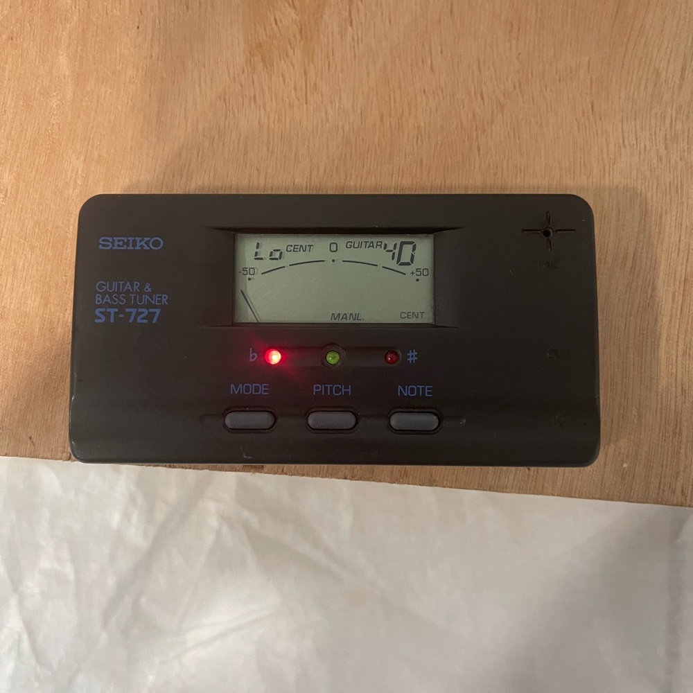 Seiko Guitar & Bass Tuner ST-727 - Black **UNTESTED**